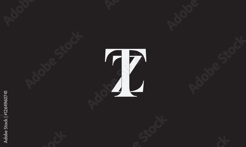 TZ, ZT, Z, T Abstract Letters Logo Monogram	