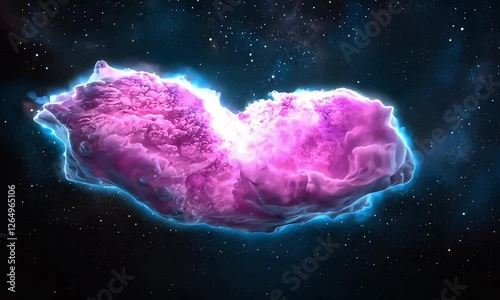 Beautiful cosmic cloud displays vibrant colors in deep space, showcasing the wonders of the universe and intricate formations of gas and dust during an astronomical event
