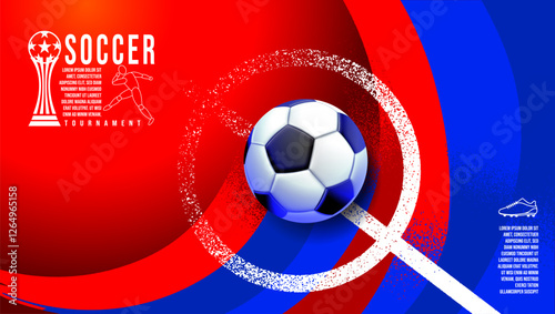 Soccer tournament, banner Template , Football Match , layout design vector,