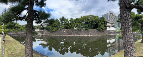 Obraz na płótnie Panorama from the Imperial Palace in Tokyo w salonie