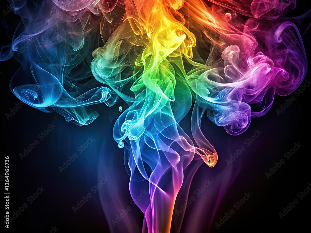 Obraz premium Glowing Fairy Smoke Wallpaper Vertical Video