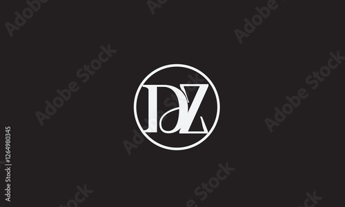 DZ , ZD , D , Z Abstract Letters Logo Monogram
