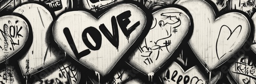 The combination of pattern love and heart, along with backgrounds love, and wallpaper font and heart is a notable theme