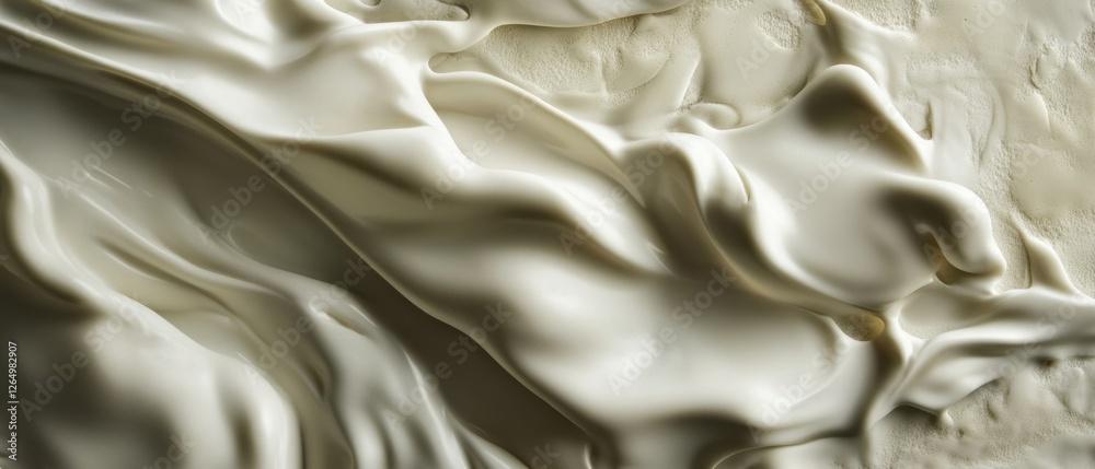 Obraz premium Flowing Creamy Textures on Abstract Surface