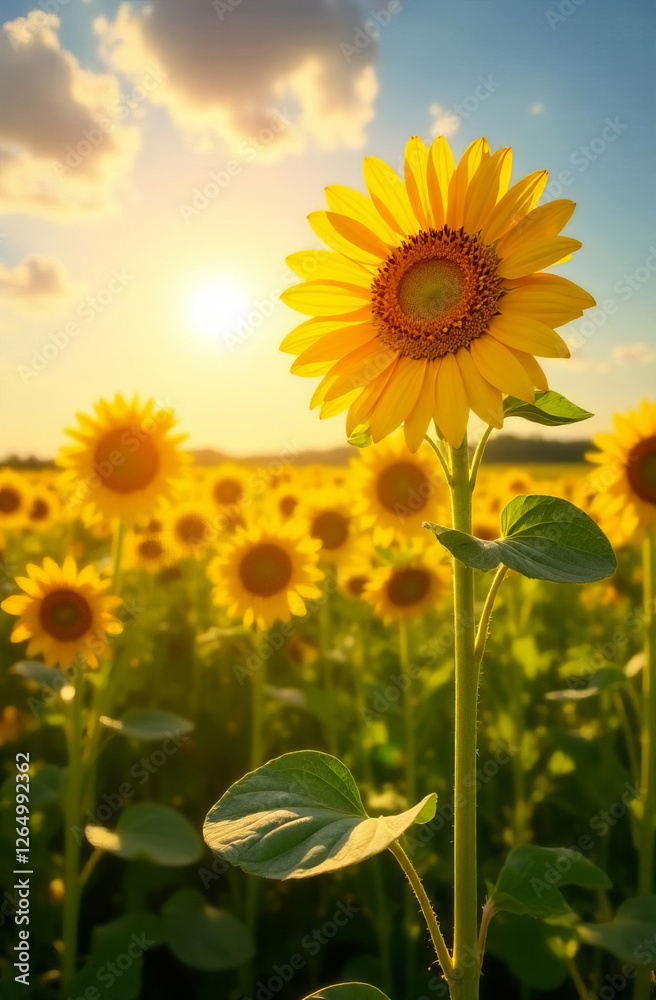 The field with sunflower stretching to the sun, a place for text, summer banner. The field with sunflower stretching to the sun, a place for text, summer banner.