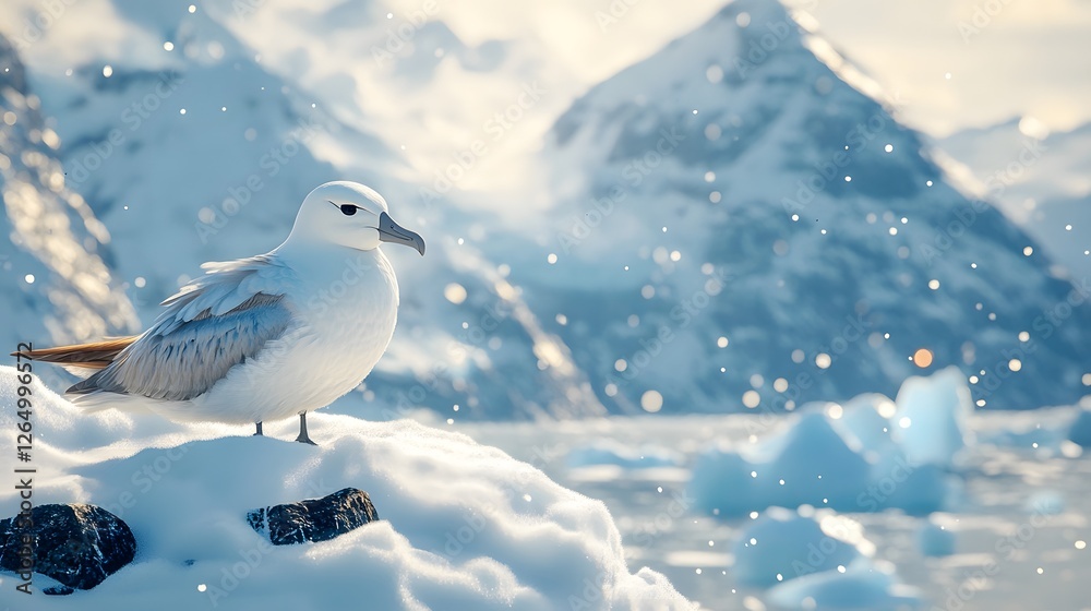 The resilient albatross that survives in ice and snow The resilient albatross that survives in ice and snow