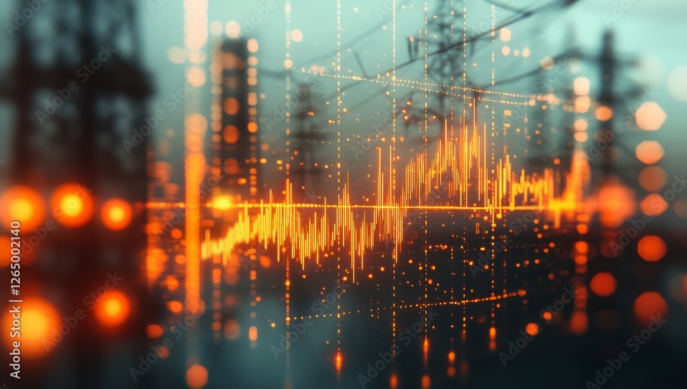 Fototapeta premium Insights into energy utilization presented through cutting-edge displays.
