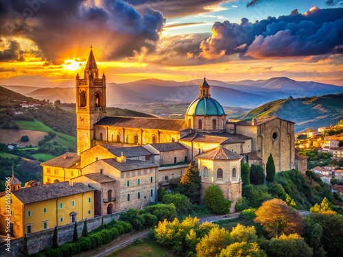 Majestic Atri Cathedral, Teramo, Abruzzo, Italy: Scenic Landscape Photography