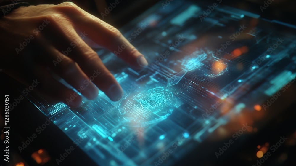 holographic communication device that projects real-time 3D images. holographic communication device that projects real-time 3D images.