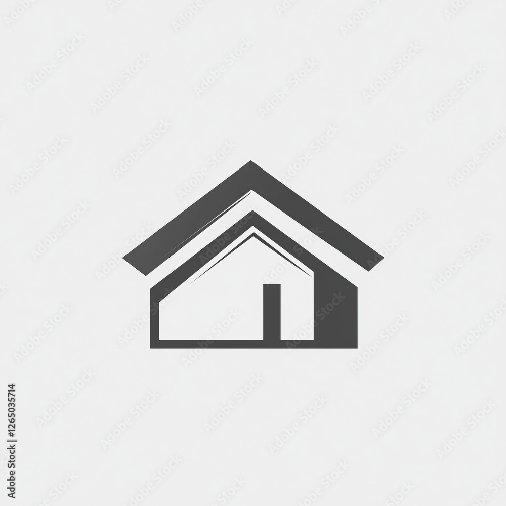 A Simple and Elegant Home Icon Design for Real Estate or Residential Projects A Simple and Elegant Home Icon Design for Real Estate or Residential Projects
