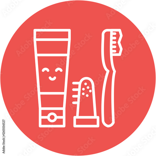 Kid Toothpaste Icon