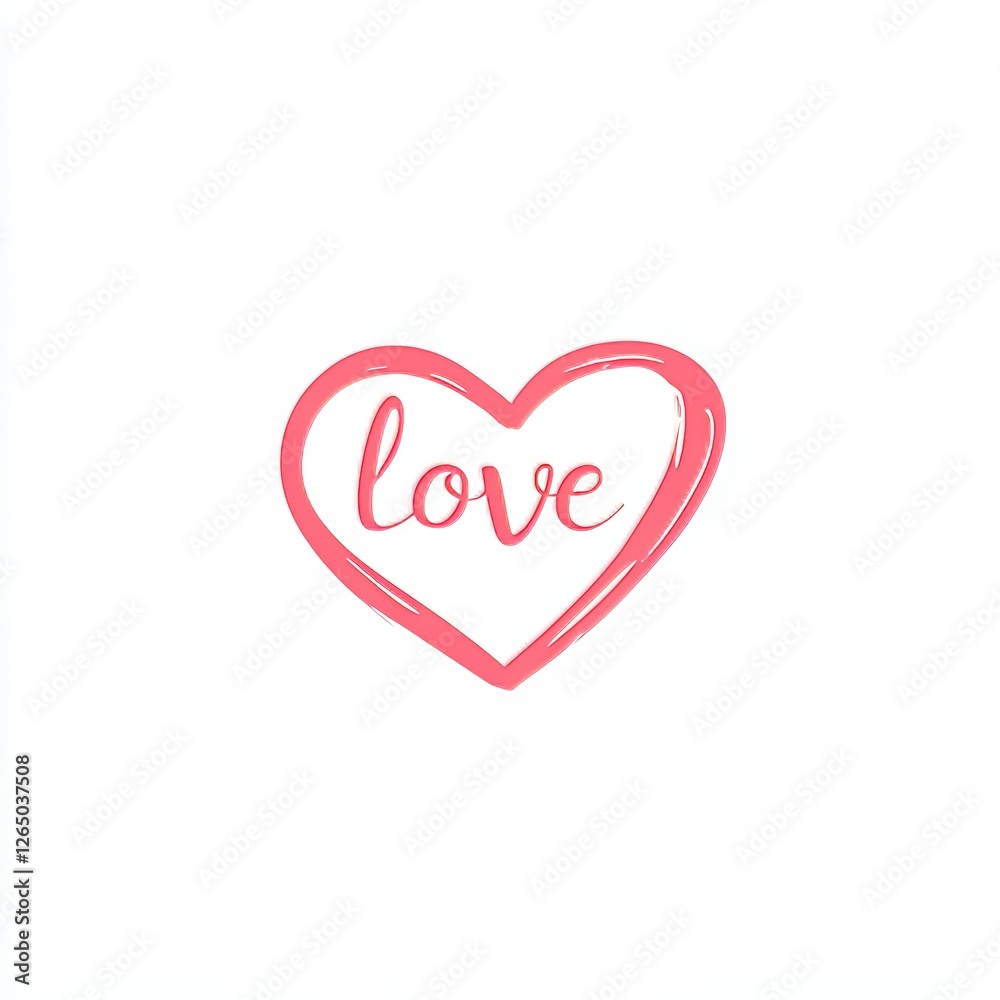 This modern illustration of a hand-drawn heart love text sign is a romantic calligraphy design, functioning as a concept icon and symbol for use on t-shirts, greeting cards, wedding posters, and This modern illustration of a hand-drawn heart love text sign is a romantic calligraphy design, functioning as a concept icon and symbol for use on t-shirts, greeting cards, wedding posters, and