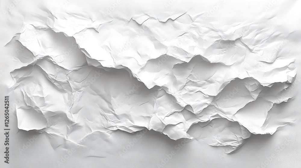 Crumpled White Paper Texture Background Image Crumpled White Paper Texture Background Image
