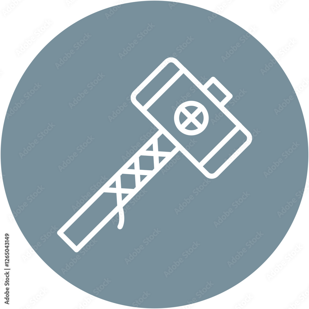Obraz premium Kingdom Hammer Icon