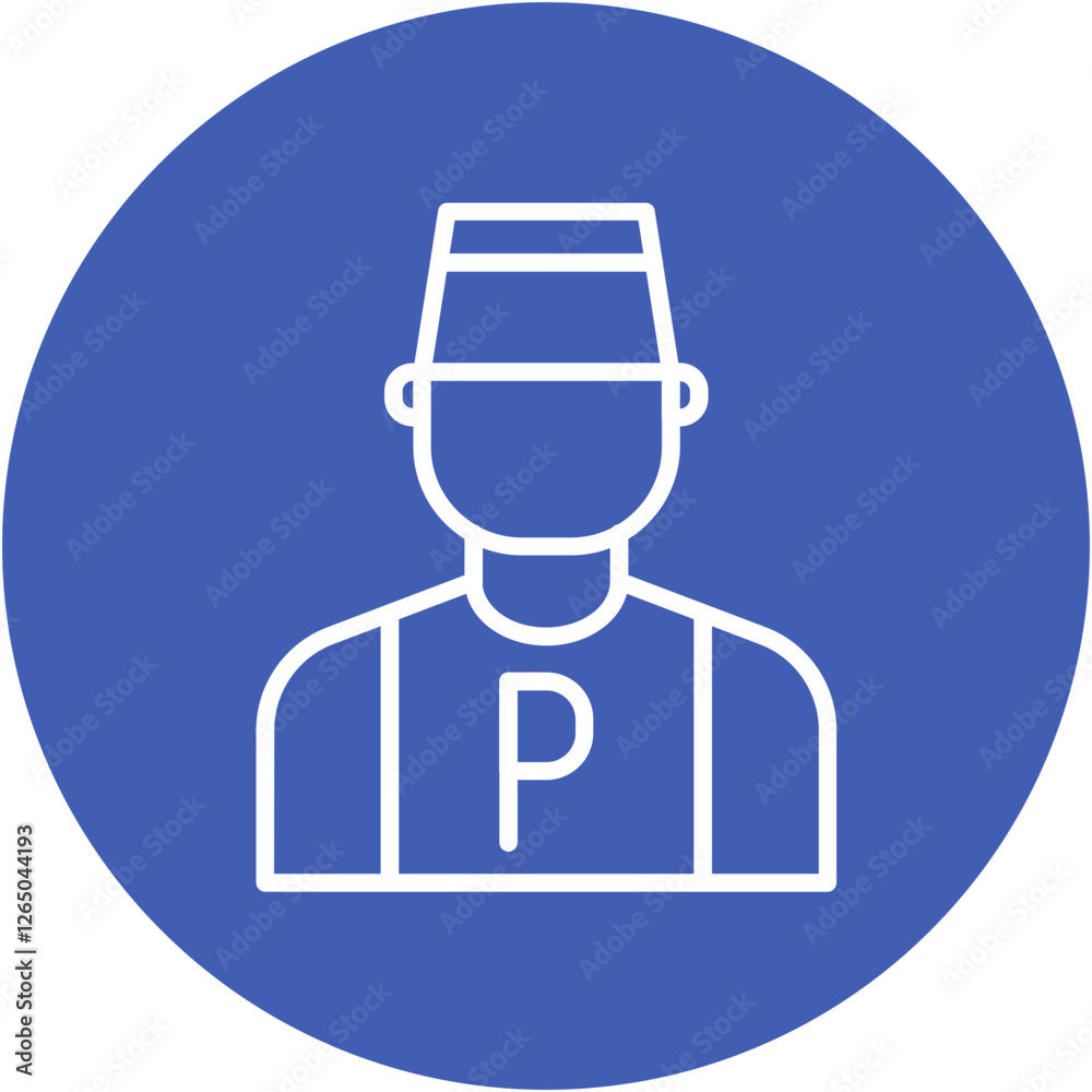 Parking Attendant Icon Parking Attendant Icon