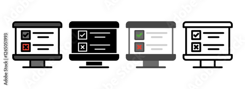 Set of 11 Line, Line Filled, Glyph, Flat Icons
