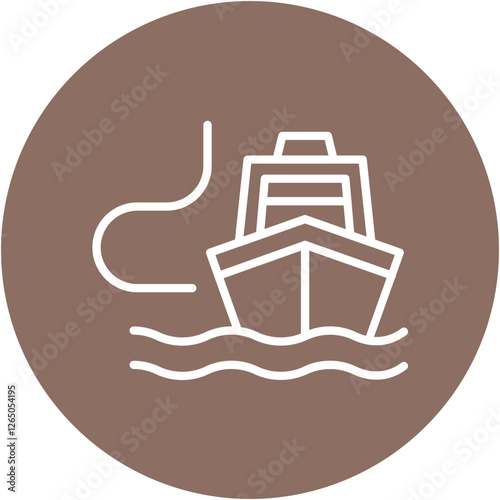 Shipping Lane Icon