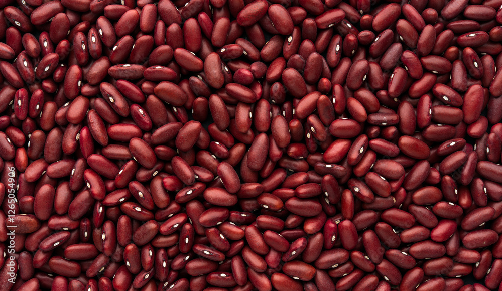 Raw red kidney beans top view texture, background Raw red kidney beans top view texture, background