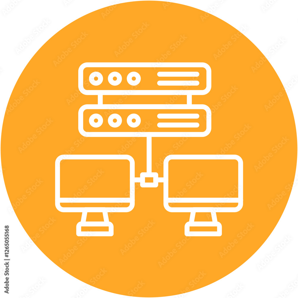 Network Attached Storage Icon Network Attached Storage Icon