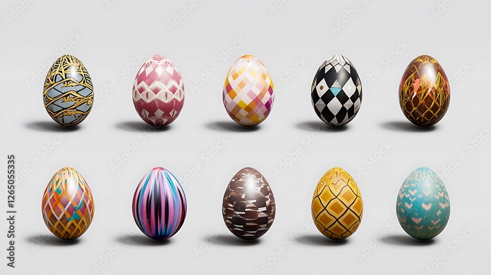 Decorative Easter Eggs: A Collection of Springtime Designs AI Generated Decorative Easter Eggs: A Collection of Springtime Designs AI Generated