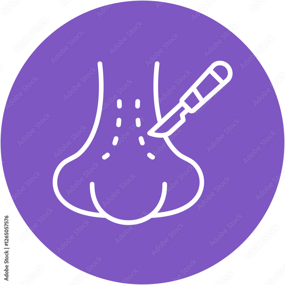 Naklejka premium Rhinoplasty Icon