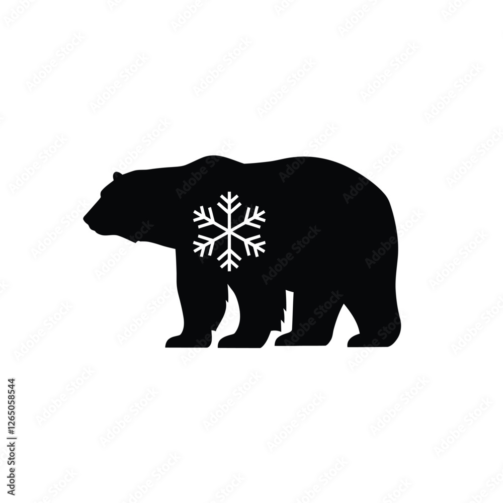 Fototapeta premium silhouette of a bear