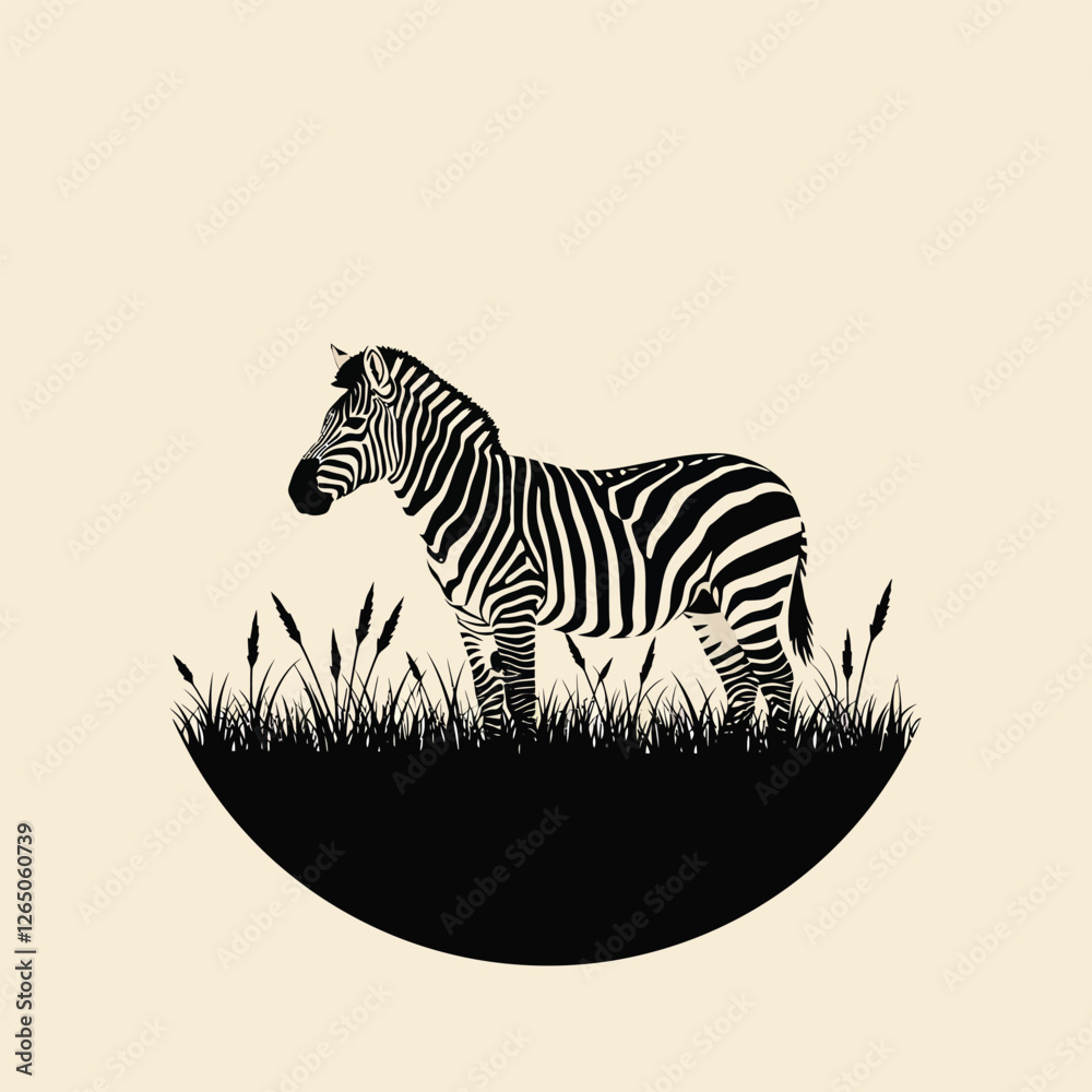 Naklejka premium zebra vector illustration
