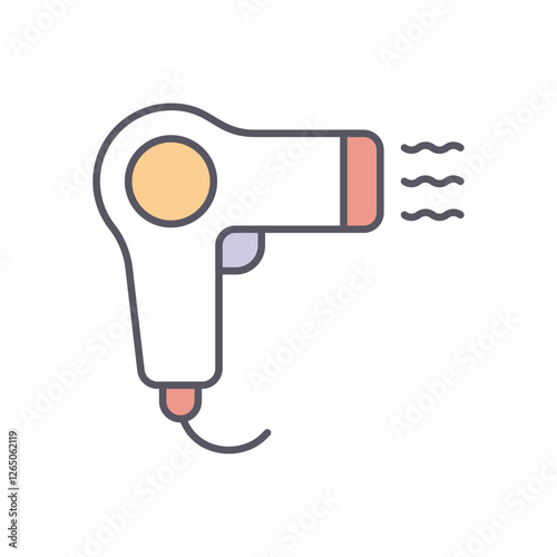 Hair Dryers vector icon stock illustration