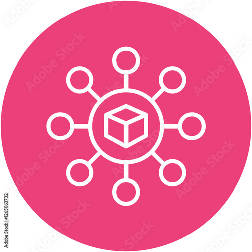 Blockchain Node Icon