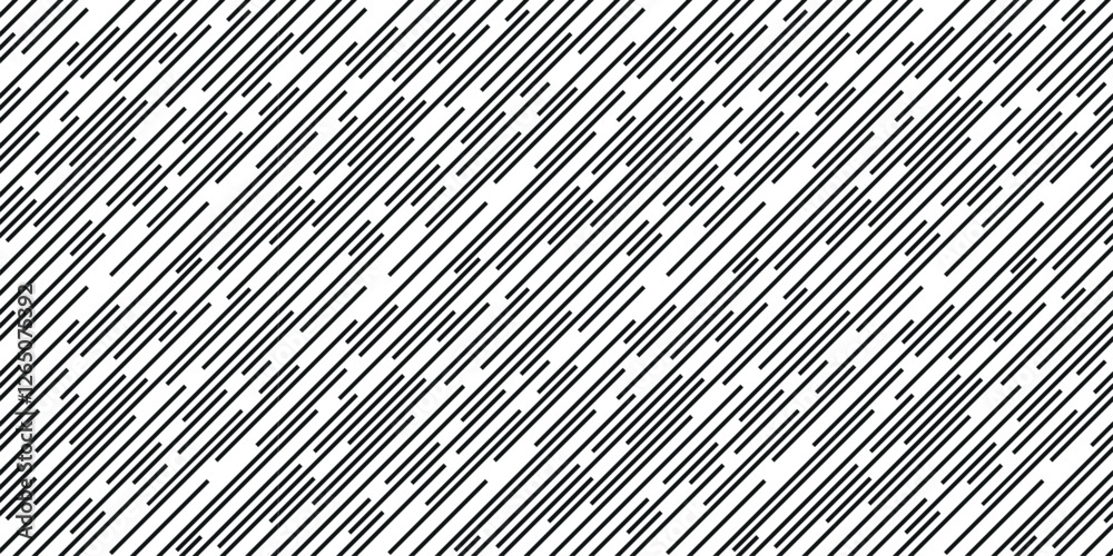 Abstract seamless black dash lines diagonal pattern. Angle speed lines pattern background. Black and white diagonal stripe background, line design, seamless pattern Abstract seamless black dash lines diagonal pattern. Angle speed lines pattern background. Black and white diagonal stripe background, line design, seamless pattern
