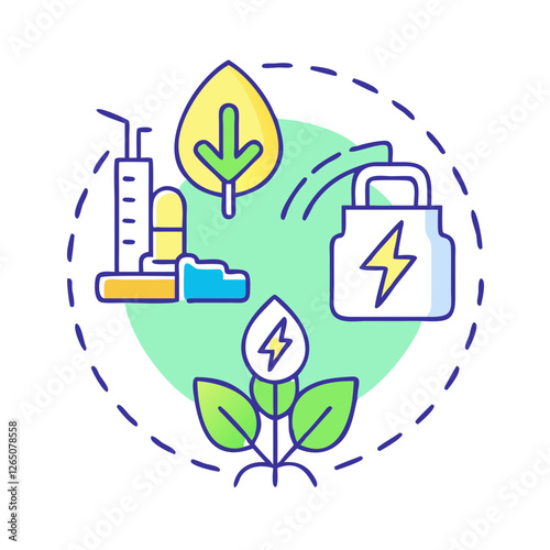 bioenergy icon, bioenergy vector illustration-simple illustration of bioenergy, perfect for bioenergy logos and icons