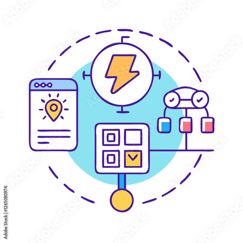 net metering icon, net metering vector illustration-simple illustration of net metering, perfect for net metering logos and icons