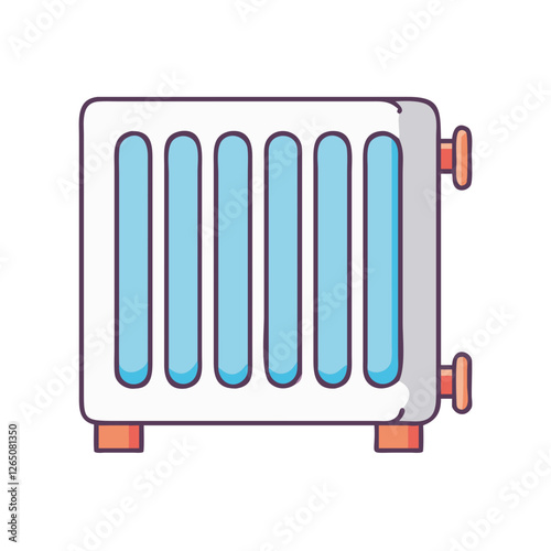radiator icon, radiator vector illustration-simple illustration of radiator, perfect for radiator logos and icons
