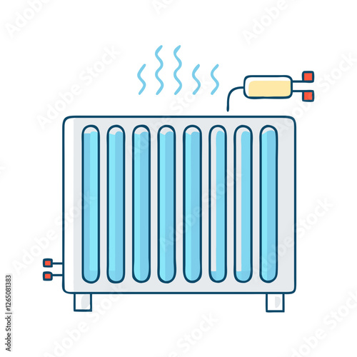radiator icon, radiator vector illustration-simple illustration of radiator, perfect for radiator logos and icons