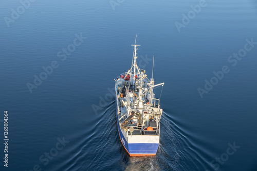 FYRHOLM is a Fishing Vessel and is sailing under the flag of Norway. Here pass. Brønnøysund	