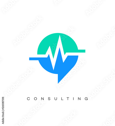 Healthcare Consulting Services Medical Advice, Wellness, Pulse Rate Logo