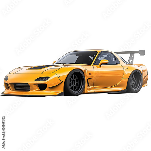 Yellow Sports Car
