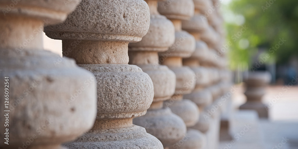 Fototapeta premium Stone Balustrade Detail