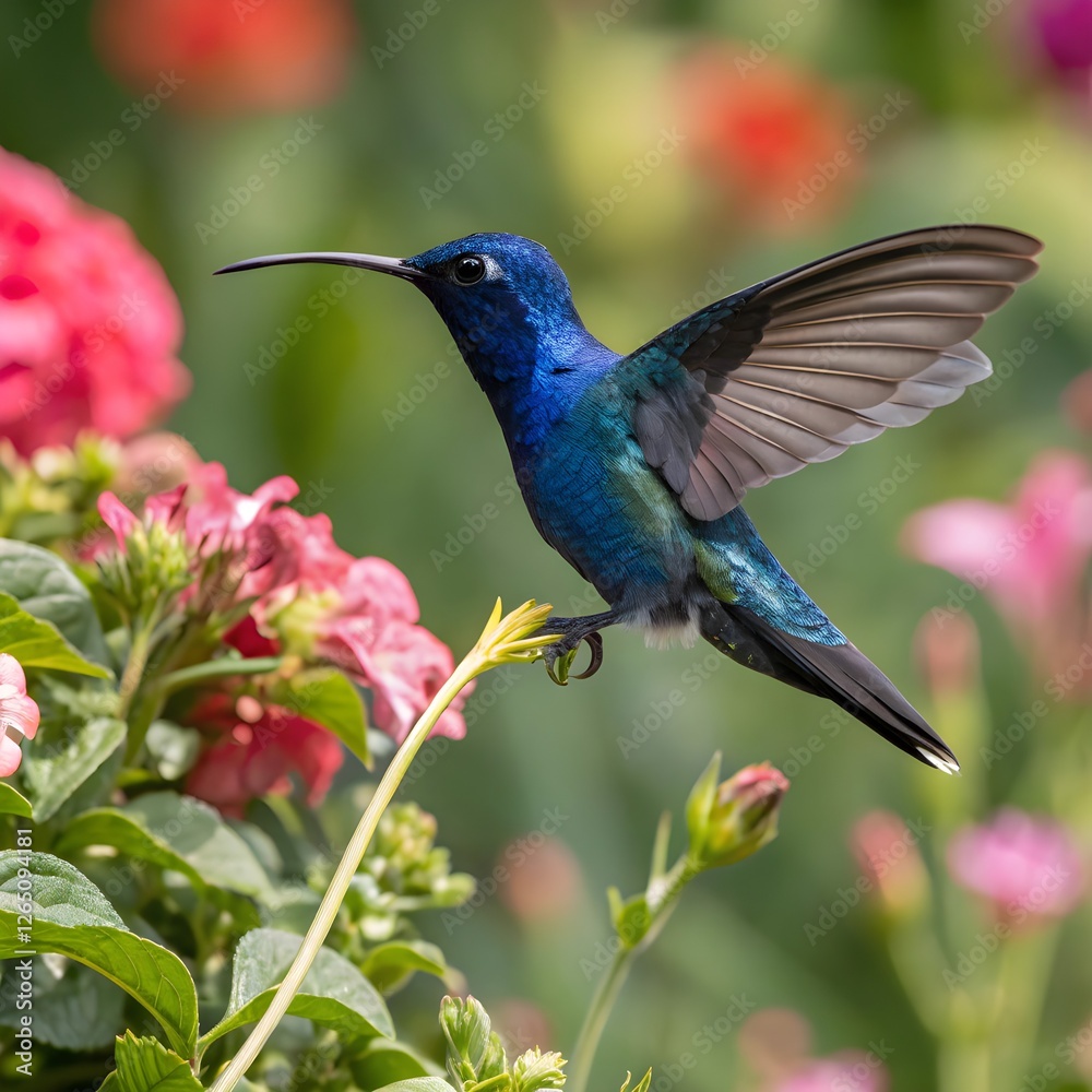 Fototapeta premium hummingbird on a flower