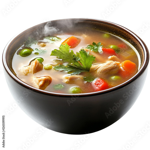 Chicken Soup with Fresh Parsley