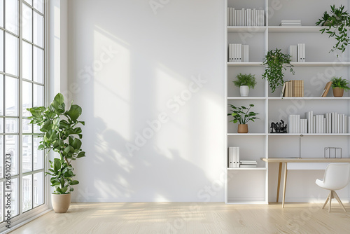 Home furniture with greenery as a background