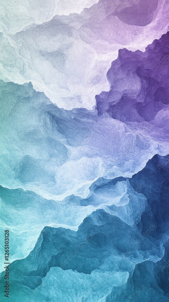 Abstract pastel mountain range landscape, textured, colorful, vibrant, gradient. Abstract pastel mountain range landscape, textured, colorful, vibrant, gradient.