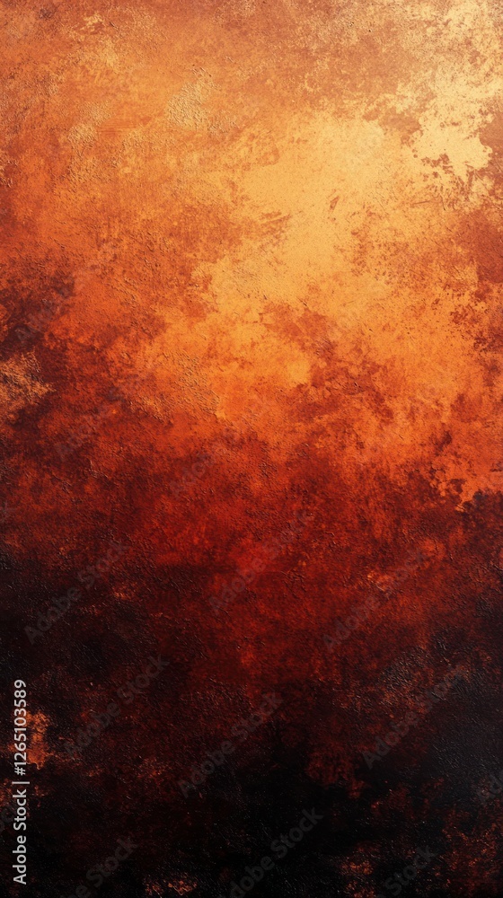 Obraz premium Abstract fiery orange and brown textured background.