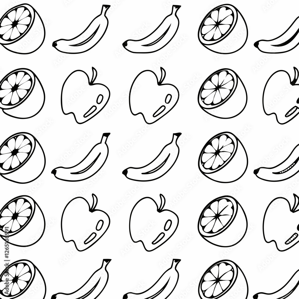seamless pattern with fruits seamless pattern with fruits
