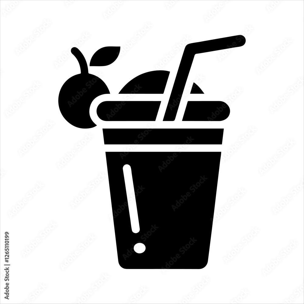 juice glyph icon vector silhouette design juice glyph icon vector silhouette design