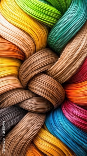 A vibrant gradient of colors blending seamlessly on a clean white background, Color Therapy Month, symbolizing the healing power of colors and their emotional impact,