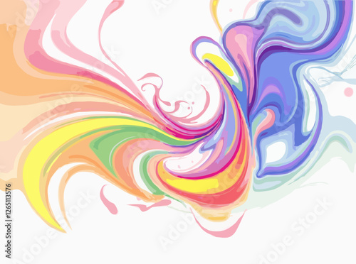 Colorful Swirling Abstract Background Design