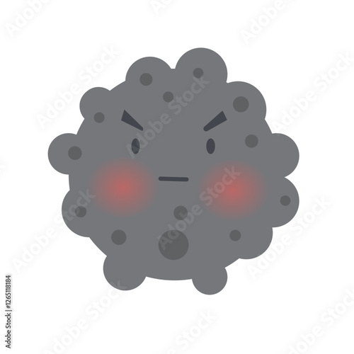 air pollution with dust PM2.5 concept