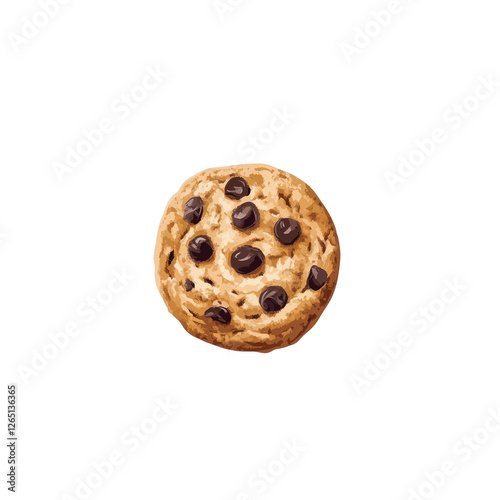 chocolate chip cookies, Transparent background, snack