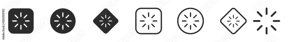 Loading, progress or buffering spinning icons. spinner icon. Indicator for Loading Progress. editable stroke outline icon Loading, progress or buffering spinning icons. spinner icon. Indicator for Loading Progress. editable stroke outline icon